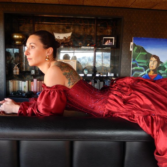 JUSTIN ALEXANDER RED CARPET GOWN SIZE 4 - Picture 7 of 15